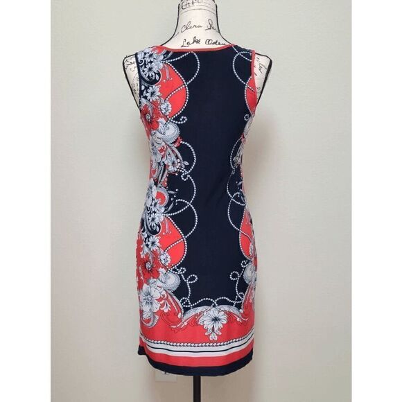 MLLE GABRIELLE Sleeveless Multicolor Floral Print Dress SIZE PS - Picture 2 of 11